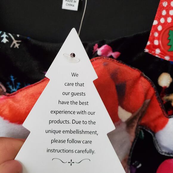 Women Christmas Cat Holiday Jumper Overall M Kitty Santa Lounge Velour NEW - Picture 5 of 10